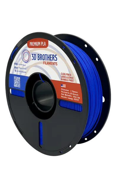 3D Brothers USA High Speed PLA Filament ROYAL BLUE – Made in USA | 1kg Spool | 3D Brothers USA