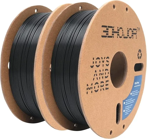 3DHojor 3DHoJor PLA Pro Filament 3D Printing Filament PLA + Bundle 1kg*2 (4.4lbs) Cardboard Spool Dimensional Accuracy +/--2 Pack Black