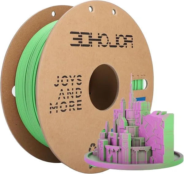 3DHojor PLA Matte Green Pink Dual Color