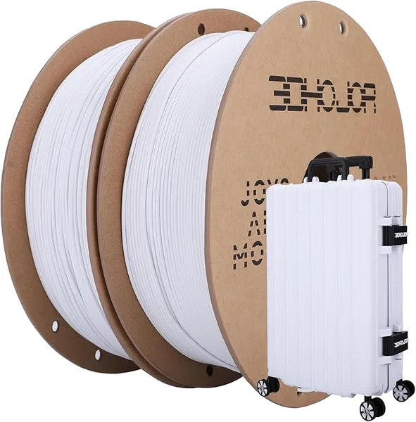 3DHojor 3DHoJor PLA Pro PLA+ Filament 3D Printer Filament Bundle 1kg*2 (4.4lbs) Dimensional Accuracy +/--2 Pack Cold White