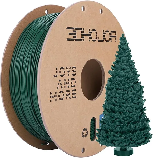 3DHojor 3DHoJor PLA Pro (Plus) Filament, 3D Printer Filament, Cardboard Spool 3D Printing Filament, Dimensional Accuracy +/-,Pine Green, 1kg