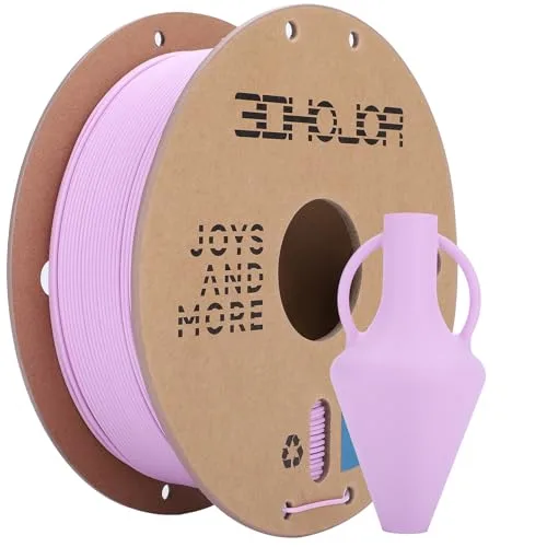 3DHojor 3DHoJor Matte PLA Filament, Upgrade 1kg Cardboard Spool PLA Filament 1.75 PLA 3D Printing Filament, Print with Most 3D Printers 3D Filament-Lilac