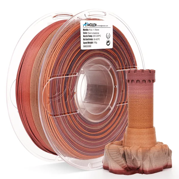 AMOLEN PLA Marble Red