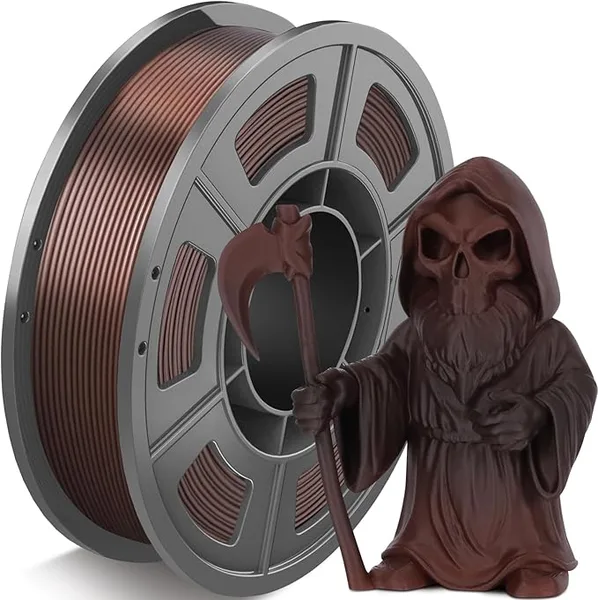 Amoybaby Matte Rainbow PLA Filament, Multicolor Gradient 3D Printer Filament, Fast Color Change PLA Filament 250g, Solar Eclipse