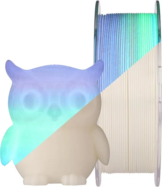 Antinsky PLA Glow White Rainbow