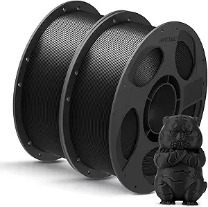 Anycubic ANYCUBIC PLA Filament Bundle, 3D Printing PLA Filament Dimensional Accuracy +/-, 1KG Spool (2.2 lbs), 2KG Black+Black