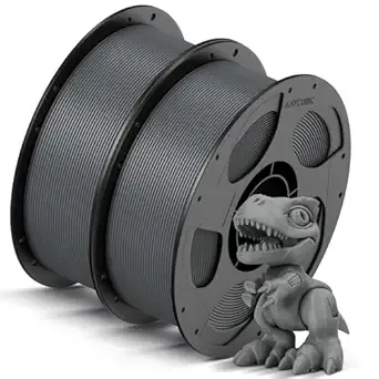 Anycubic ANYCUBIC High Speed 3D Printer Filament Bundle, Rapid PLA Filament with High Prints Quality, Dimensional Accuracy +/-, Print with Most FDM 3D Printers, 1KG Spool, 2KG Gray+Gray