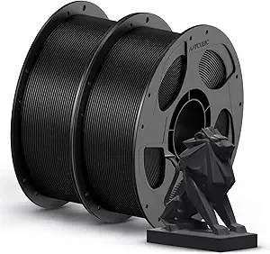 Anycubic ANYCUBIC PETG Filament, 3D Printer Filament, Dimensional Accuracy +/-, Exceptional Toughness, Print with Most FDM 3D Printers, 1KG Reusable Spool, 2KG Black+Black