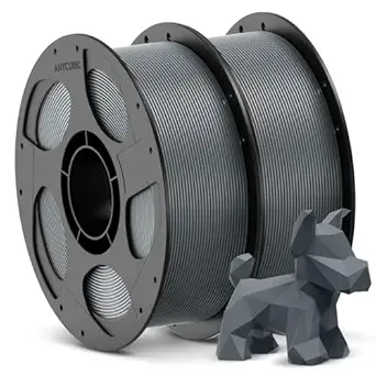 Anycubic ANYCUBIC 3D Printer Filament PLA Bundle, PLA Filament Dimensional Accuracy +/-, 1KG Reusable Spool, 2KG Texture Grey