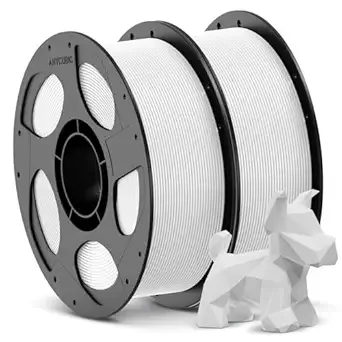Anycubic ANYCUBIC 3D Printer Filament PLA Bundle, PLA Filament Dimensional Accuracy +/-, 1KG Reusable Spool, 2KG White