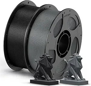 Anycubic ANYCUBIC PETG Filament Bundle, 3D Printer Filament, Dimensional Accuracy +/-, Exceptional Toughness, 1KG Reusable Spool, 2KG Texture Grey + Black