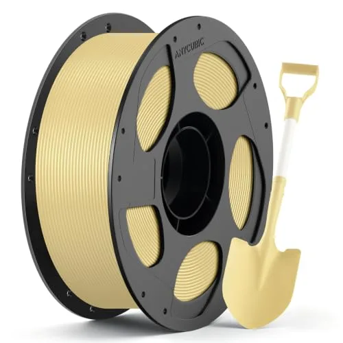 Anycubic ANYCUBIC ABS Filament, High Strength and Toughness, 3D Printer Filament Dimensional Accuracy +/-, 1KG Reusable Spool (2.2 lbs), Khaki