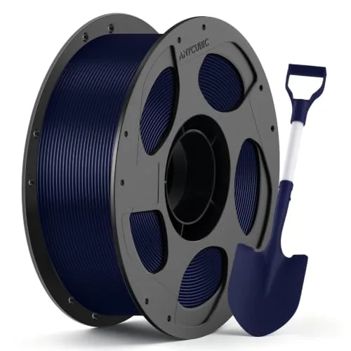 Anycubic ANYCUBIC ABS Filament, High Strength and Toughness, 3D Printer Filament Dimensional Accuracy +/-, 1KG Reusable Spool (2.2 lbs), Navy Blue