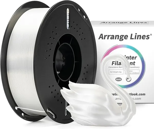 Arrange Lines PLA Pearl White