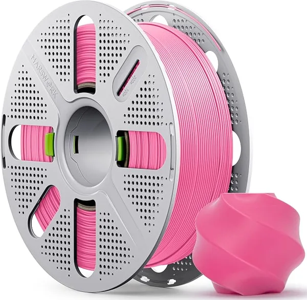 Bambu Lab PLA Basic, Pre-Dried Filament with Quick-Swap Reusable Spool 1kg (2.2lbs) 3D Printing Filament, Compatible with Bambu Lab 3D Printers – Hot Pink