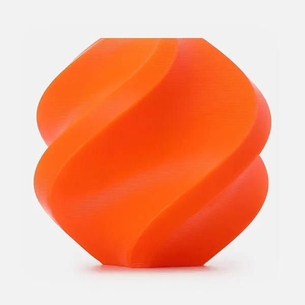 Bambu Lab Bambu Lab PETG Basic Filament 1kg Spool - Strong Durable 3D Printer Filament, High-Temp Resistance, Low Warp, Compatible with Bambu LabPETG Basic - Orange (30301) - Refill