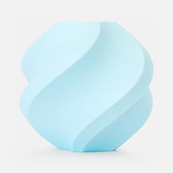 Bambu Lab Bambu Lab PLA Pure Filament 1kg Refill - PLA 3D Printer Filament, Smooth Finish, Low Warp, Easy to Print, Compatible with Bambu Lab & Most FDM 3D Printers - Baby Blue (17600) - Refill