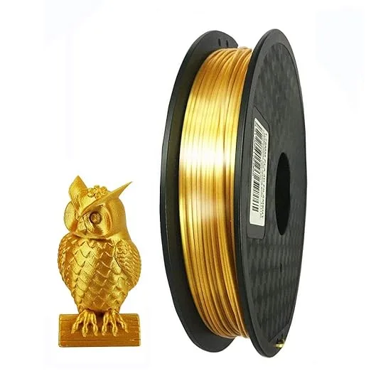 CC3D Silk Gold PLA Filament 3D Printer Filament 0.5kg Silky Shiny Shine PLA Material 500g
