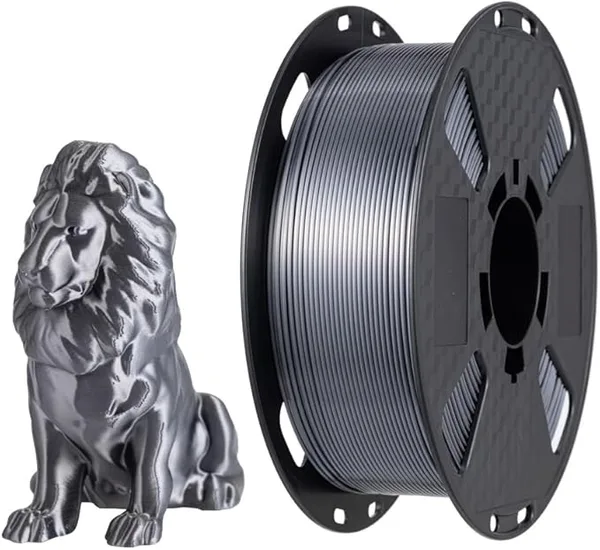 CC3D CC3D Silk Iron Gray PLA Filament 1KG 3D Printing Filament Silky Metallic Gray Metal PLA Grey 3D Printer Material FDM 3D Printer