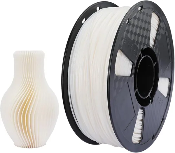 CC3D CC3D TPE Filament 39D Natural White 1KG Shore Hardness 39D Similar to 95A Flexible TPU 3D Printer Filament FDM 3D Printing Material White Color