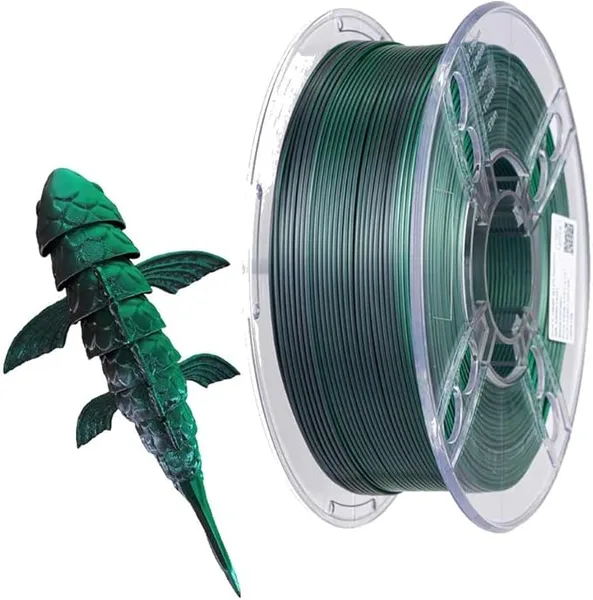 CC3D PLA Silk Black/Green