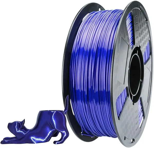 CC3D CC3D 57D Silky Royal Blue TPU Filament 1KG 3D Printing Materials FDM TPU Silk Filament for 3D Printer 57D Harder Than 98A Filament Silk Blue