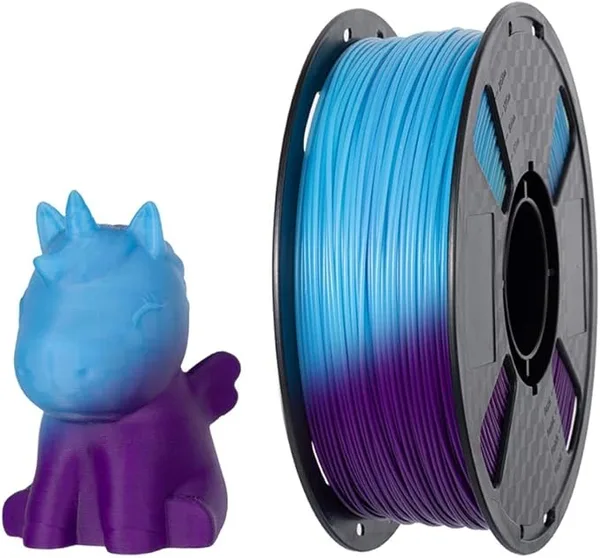 CC3D CC3D Temperature Color Changing PLA Filament 1KG 3D Printer Filament Purple Red to Sky Blue