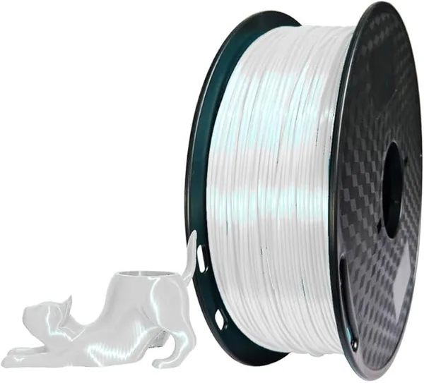 CC3D CC3D Shore Hardness 57D Silk TPU Filament White 1KG 3D Printer Filament FDM 3D Printing Materials 57D TPU Harder Than 95A