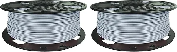CC3D CC3D PLA MAX Filament Light Gray 3D Printer Filament 1KG 2.2LBS Spool 3D Printing Materials PLA Pro Plus + Filament Steel Grey Color (Pack of 2)