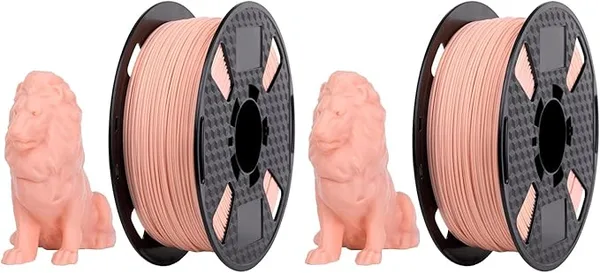 CC3D CC3D MAX PLA Filament Skin Tone Beige 1KG 3D Printer Printing Material Flesh Color Filament Brown Pro Plus Evenning Sand Color (Pack of 2)