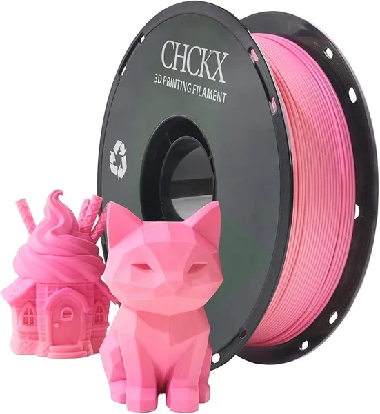 CHCKX CHCKX Matte Rainbow PLA 3D Printer Filament, 1KG Spool (2.2lbs),Gradient Filament for Most FDM 3D Printers, Spring Pink