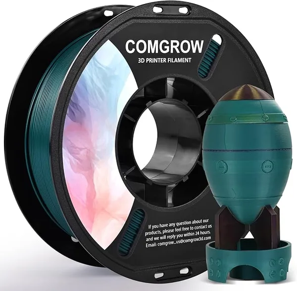 Comgrow Comgrow PLA 3D Printer Filament, 3D Printer PLA Filament, Dimensional Accuracy +/-, 1KG Spool PLA Forest Green