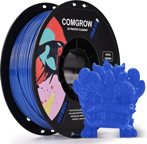 Comgrow Comgrow PETG 3D Printer Filament, High Precision and Tough 3D Printer Filament (2LBS), Dimensional Accuracy +/-, Fit Most 3D Printers Dark Blue