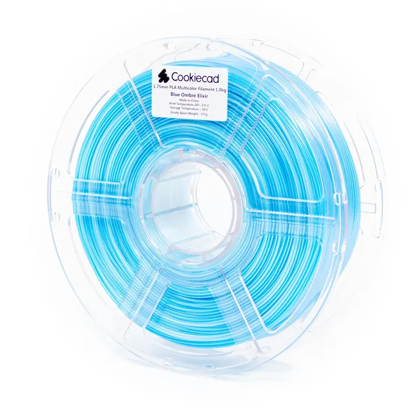 Cookiecad Blue Ombré Elixir PLA Filament, 12 x 1kg