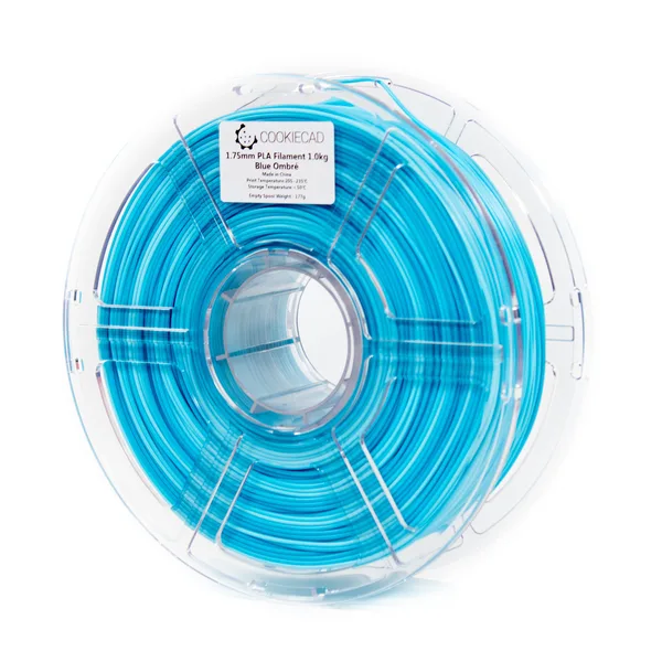 Cookiecad Blue Ombré PLA Filament, 12 x 1kg