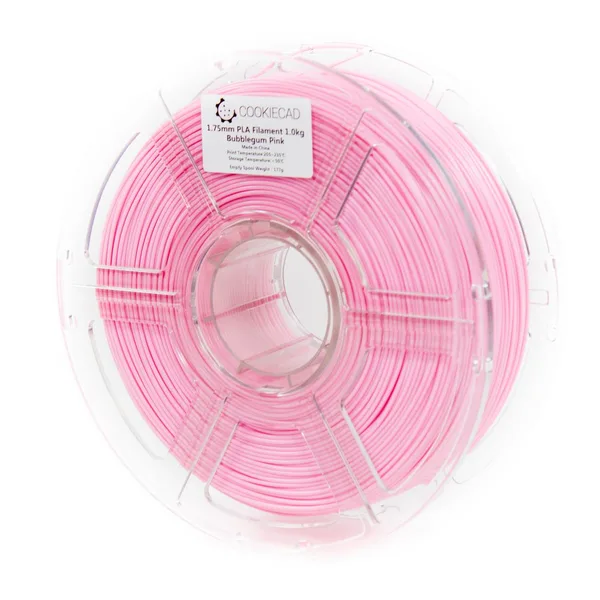 Cookiecad Bubblegum Pink PLA Filament, 12 x 1kg
