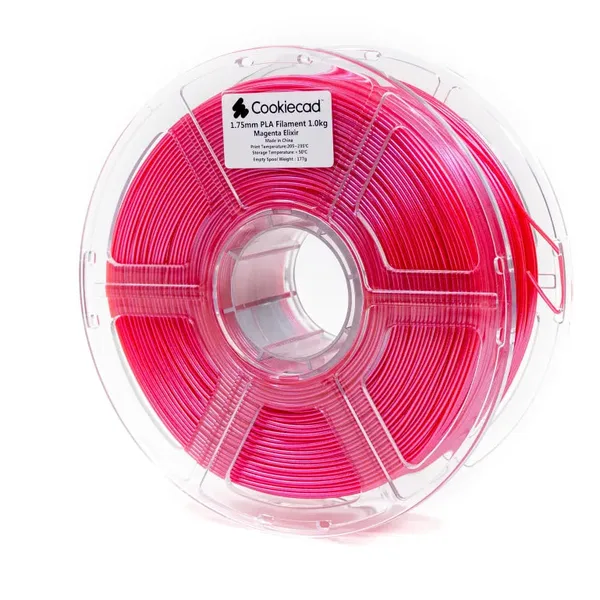 Cookiecad Magenta Elixir PLA Filament, 12 x 1kg