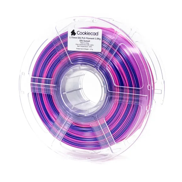 Cookiecad SILK Sunset PLA Filament, 12 x 1kg