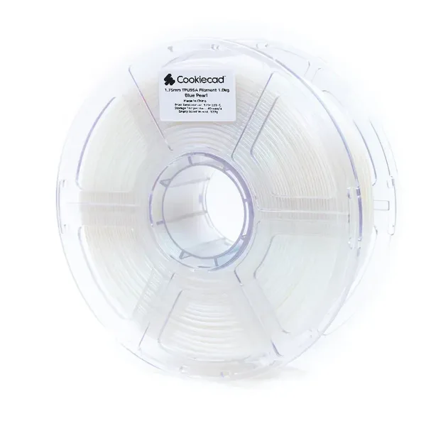 Cookiecad TPU Blue Pearl TPU 95A Filament, 12 x 1kg