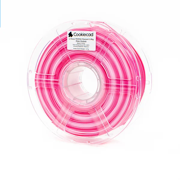 Cookiecad TPU Pink Ombre TPU 95A Filament, 12 x 1kg