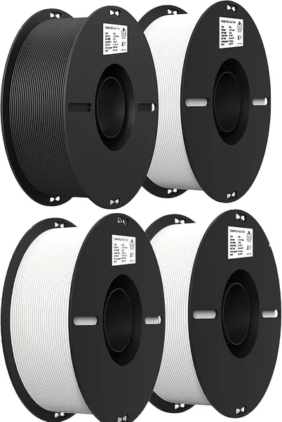 Creality Creality 3D Printer Filament Bundle 4 Packs (Black, White)