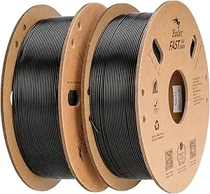 Creality Creality High-Speed PLA Filament 2KG, Fast Printing up to/s, No-Tangling, Dimensional Accuracy +/-, Fits Most FDM 3D Printers (Black&Black)
