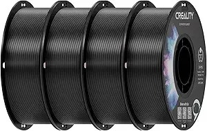 Creality Creality PETG Filament 1.75 Black 4 kg, 3D Printer Filament, Excellent Toughness High Precision, Odorless Non-Toxic Moistureproof, 4 Pack(8.8 lbs) (Black 4-Pack)