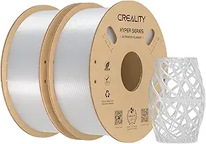 Creality Creality Hyper PETG Filament 2KG, High-Speed PETG for 30–/s Printing, Low Stringing, Strong Layer Adhesion, +/- Accuracy,Fits for Most FDM 3D Printers(Transparent 2-Pack)