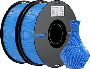 Creality Creality PLA Filament Bundle 2KG, High Precision +/- 3D Printer Filament, Consistent Extrusion, Smooth Printing, 2 Pack 1KG Spool,Fits for Most FDM 3D Printers(Blue*2)
