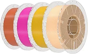 Creality Creality Hyper RFID PLA Filament,Bundle 4Kg, High Speed 30-/s Filament Support CFS Fits for Most 3D Printers, 4Pack(Skin, Gold, Purple, Brown)