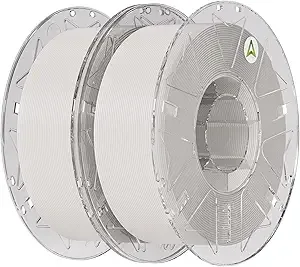Creality ﻿Creality PLA Filament, Hyper RFID 3D Printer Filament PLA for High Speed 30-/s, 1kg(2.2lbs)/Spool PLA Filament Support CFS, Fits for Most 3D Printers (White & White)