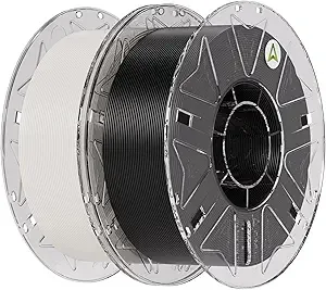 Creality ﻿Creality Hyper PLA Filament Bundle 2KG, RFID 3D Printer Filament PLA for High Speed 30-/s, Support CFS, Fits for Most 3D Printers (Black & White)