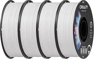 Creality Creality ABS Filament White 4 kg, 3D Printer Filament Bundle, Excellent Resistance, Odorless Non-Toxic, Stability, Tough, 4 Pack(8.8 lbs) (White 4-Pack)