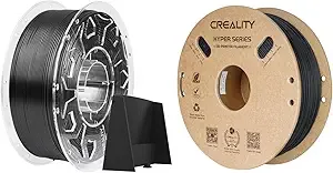 Creality Creality PLA-CF & ASA Filament Bundle 3D Printer Filament Set, 2 Spools (2kg/4.4lbs) – Hyper PLA Carbon Fiber for High-Speed Printing 50-/s + ASA Dimensional Accuracy ± (Black)